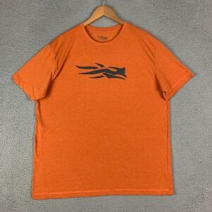 Sitka Gear Icon T-Shirt Mens XXL 2XL Burnt Orange Short Sleeve Crewneck Everyday